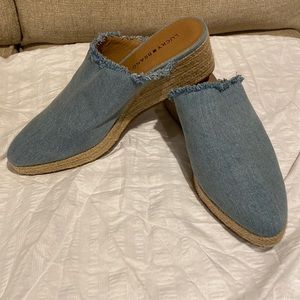 Lucky Brand Womens Size 10 Denim Slide